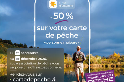 Offre d'automne : carte majeure à -50% !